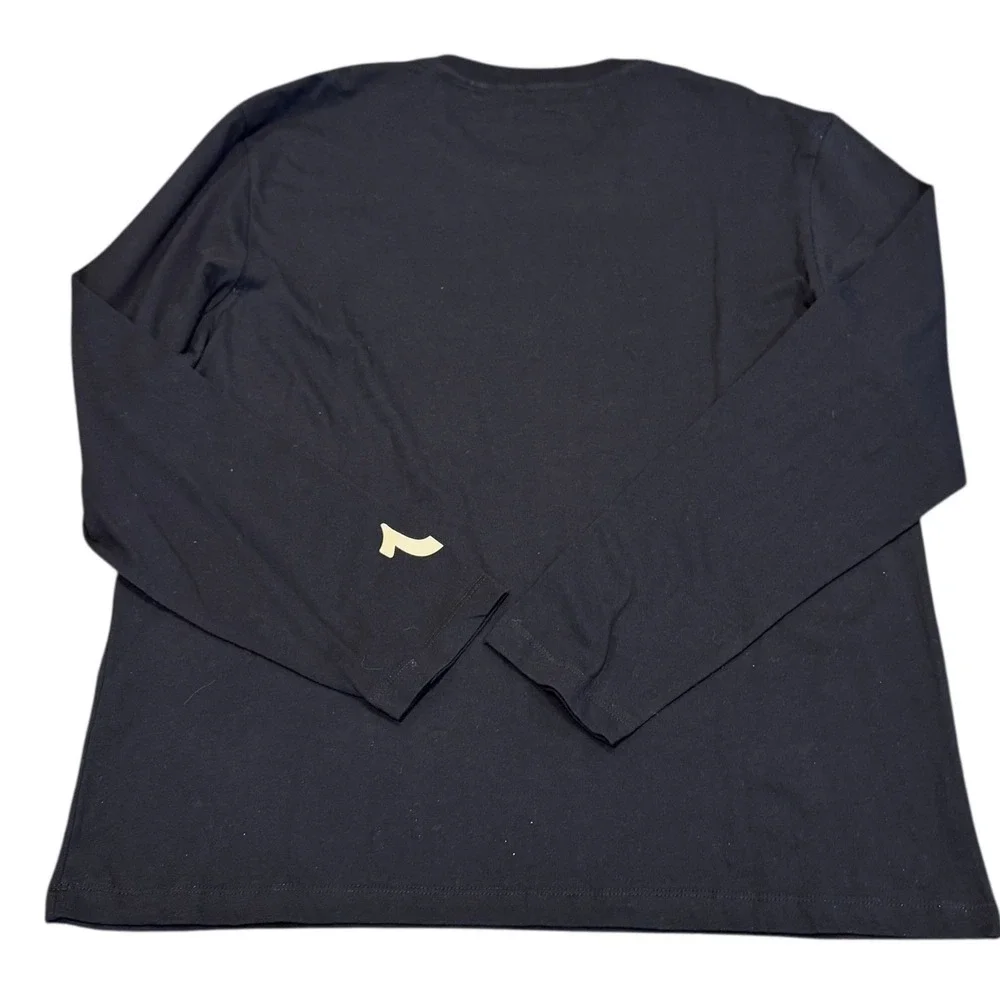 True‎ Religion Long Sleeve T-Shirt Mens XL Black NWT Embossed Box Logo 201332